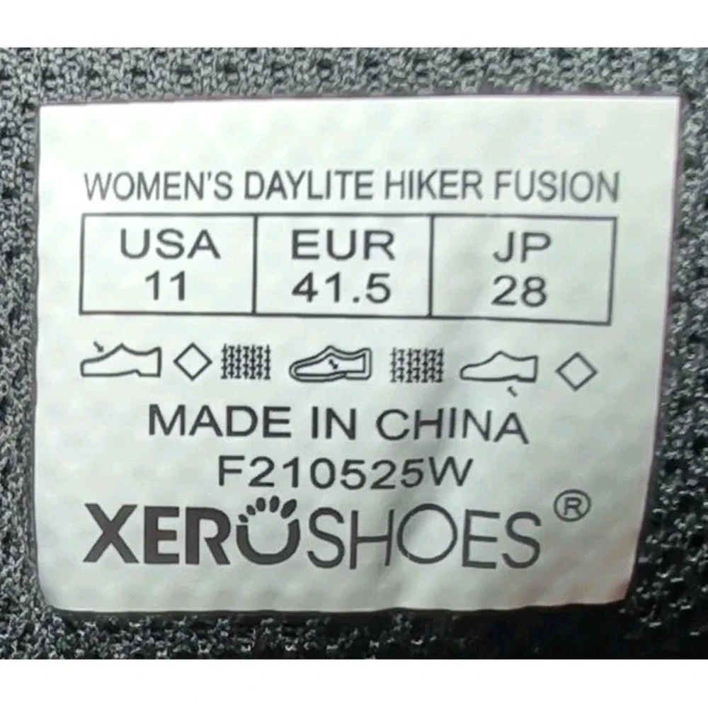 Xero Shoes Daylite Hiker Fusion Shoes Womens Size 11 Black Mesh Hiking Trail